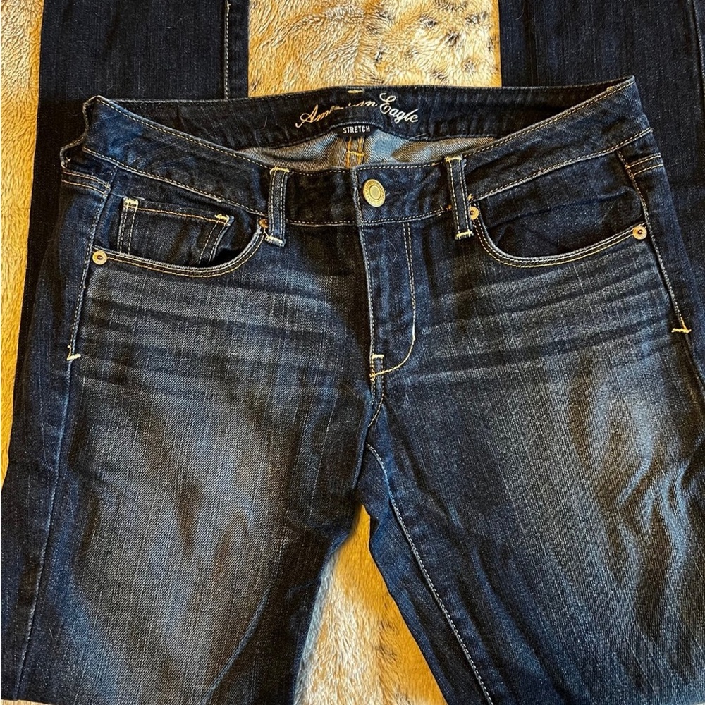 American Eagle Outfitters Blue Straight Leg Jeans